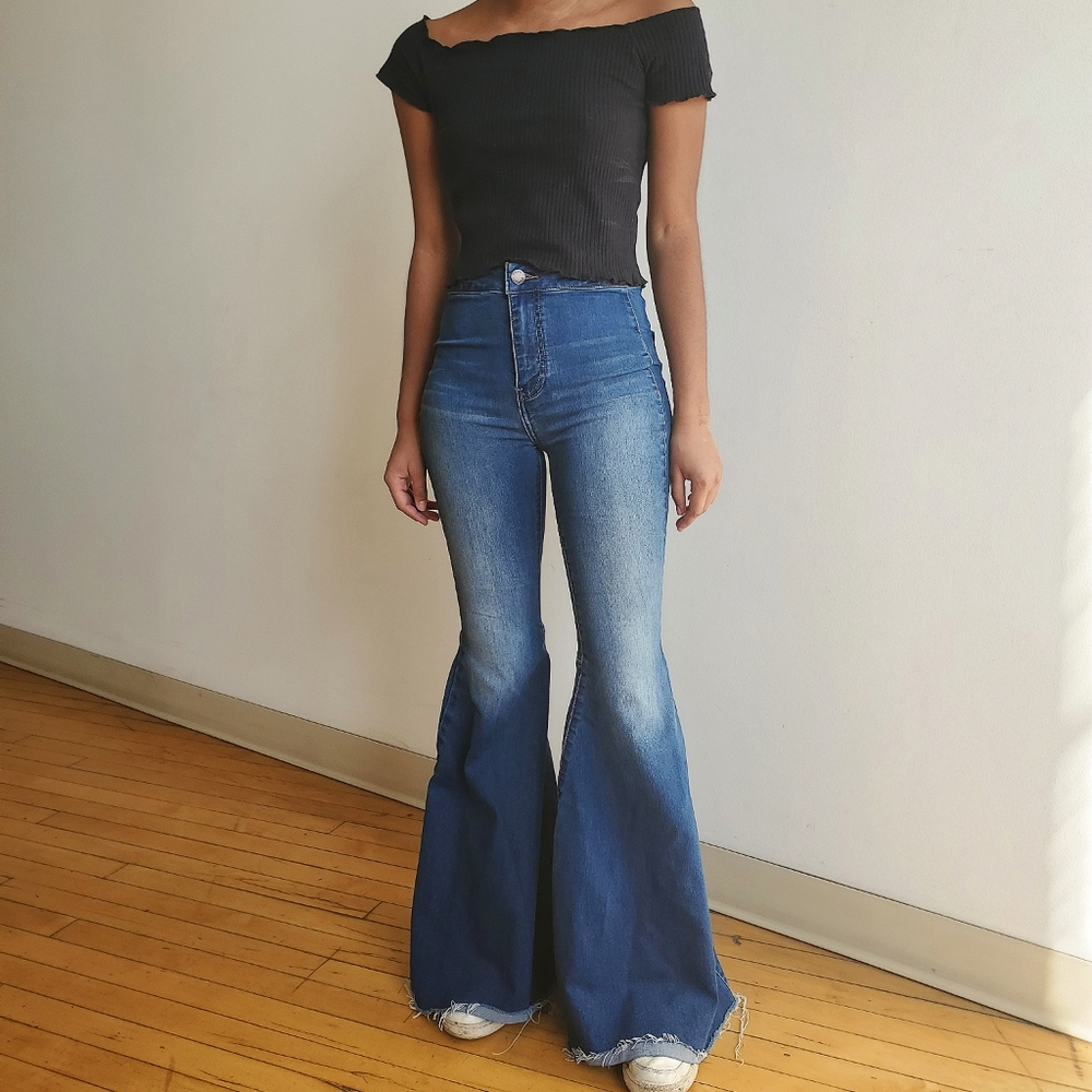 "Just Float On" Flare Jeans